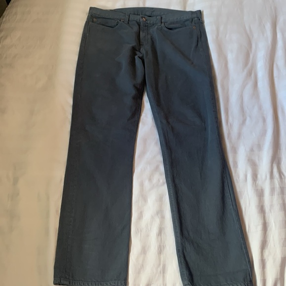 J Crew 770 grey slim/straight copper rivet cotton jeans EUC - Picture 4 of 7